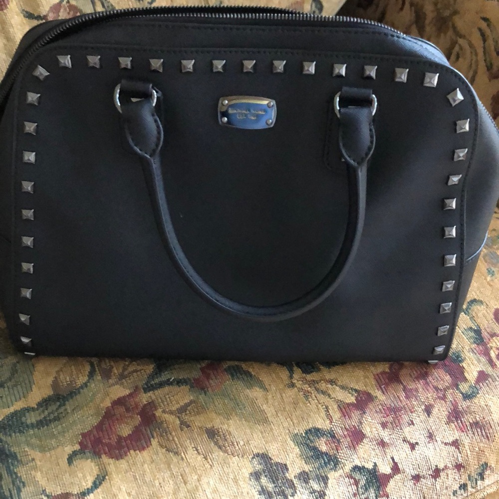 Beautiful Michael Purse Black Leather Handbag